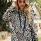 Leopard Print Hooded Sweashirt