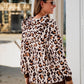 Leopard Print Hooded Sweashirt