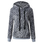 Leopard Print Hooded Sweashirt