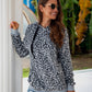 Leopard Print Hooded Sweashirt