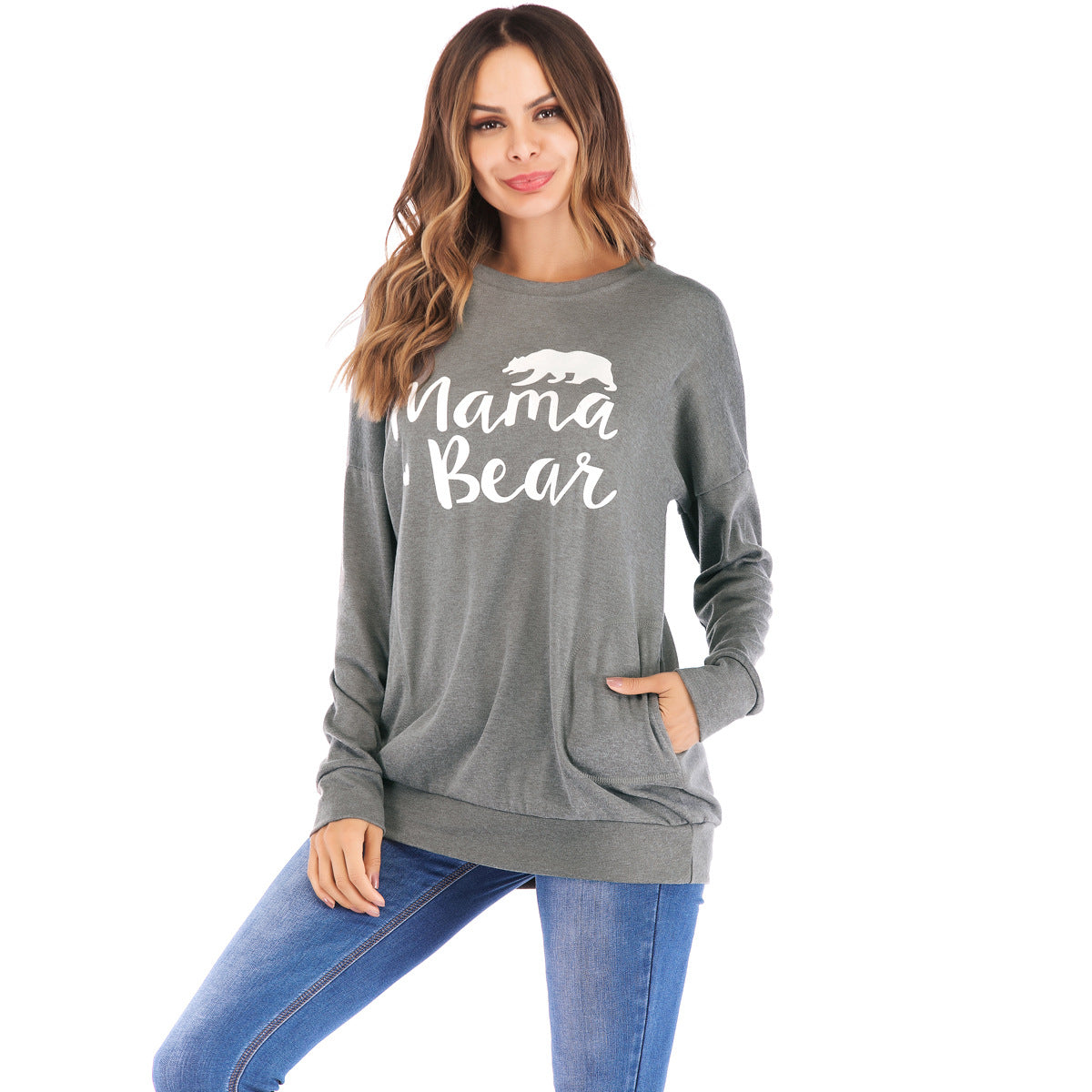 Letter Print Long Sleeve Top