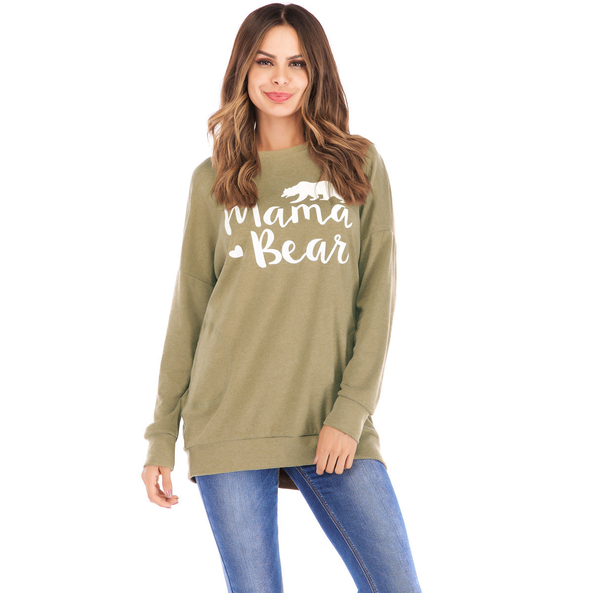 Letter Print Long Sleeve Top