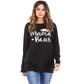 Letter Print Long Sleeve Top