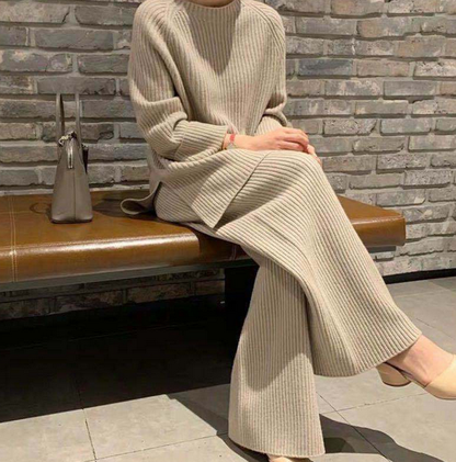 Casual Sweater And Trousers Two Pieces Set