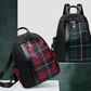 Checked Backpack