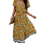 Floral V Neck Dress