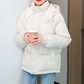 Hooded casual down cotton jacket