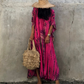 Colorful Slit Cover Up