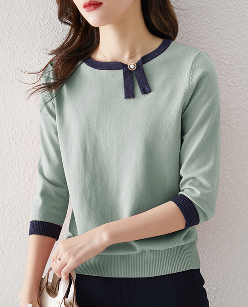 Casual knitted sweater top