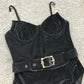 Metal Chain Shoulder Strap Swimsuit