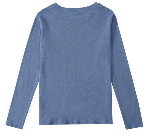 Pure cotton casual long-sleeved T-shirt