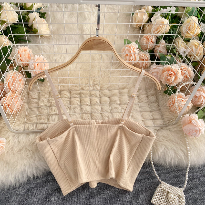 Letters Embroidery Camisole