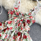 Lace Splicing Floral Top