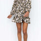 Floral V Neck Dress