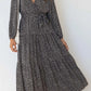 Dots V Neck Dress