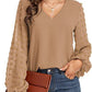 Chiffon V Neck Top