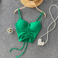 Solid Color Drawstring Camisole