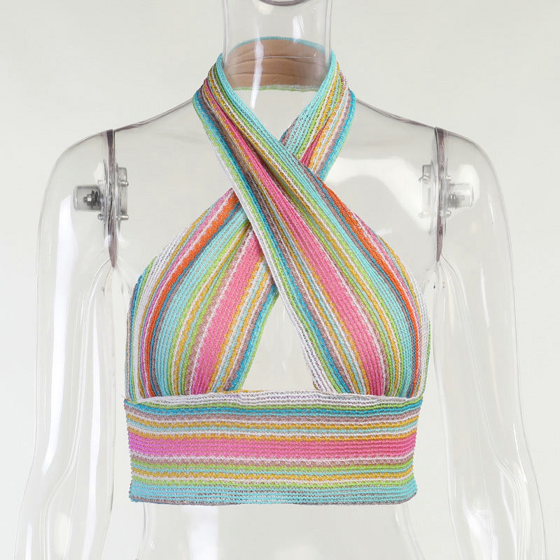 Colorful Cross Top