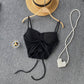 Solid Color Drawstring Camisole