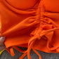 Solid Color Drawstring Camisole