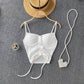 Solid Color Drawstring Camisole