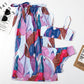 Multicolour Three Pieces Bikini Set