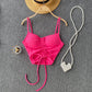 Solid Color Drawstring Camisole