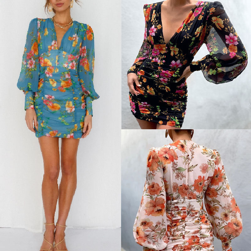 Puff sleeve Floral Dress