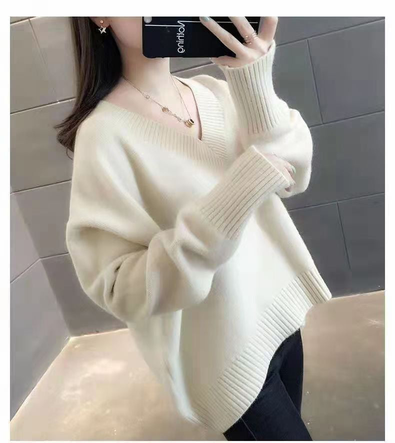 V Neck Knit Top