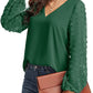 Chiffon V Neck Top