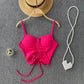 Solid Color Drawstring Camisole