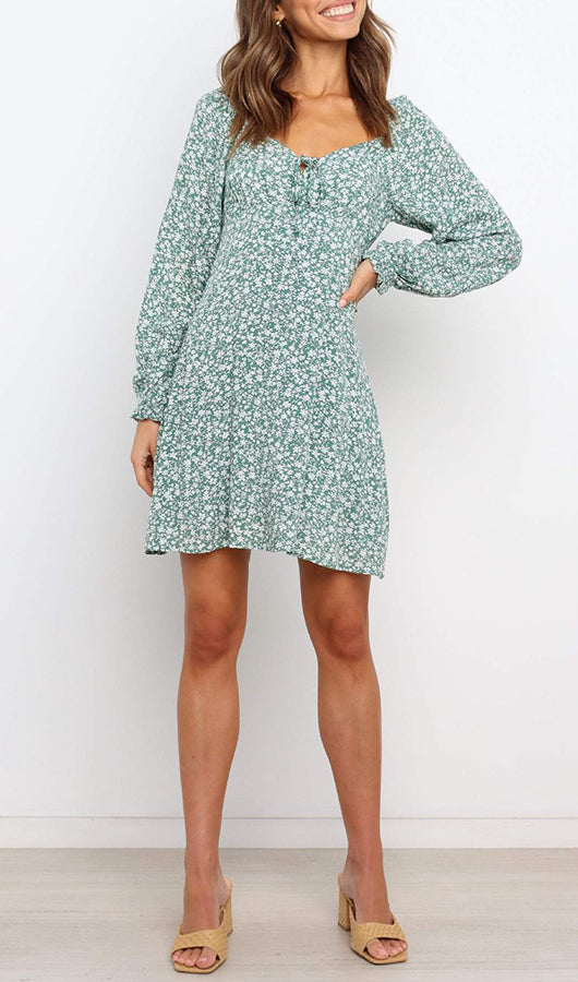 Long Sleeve Floral Dress