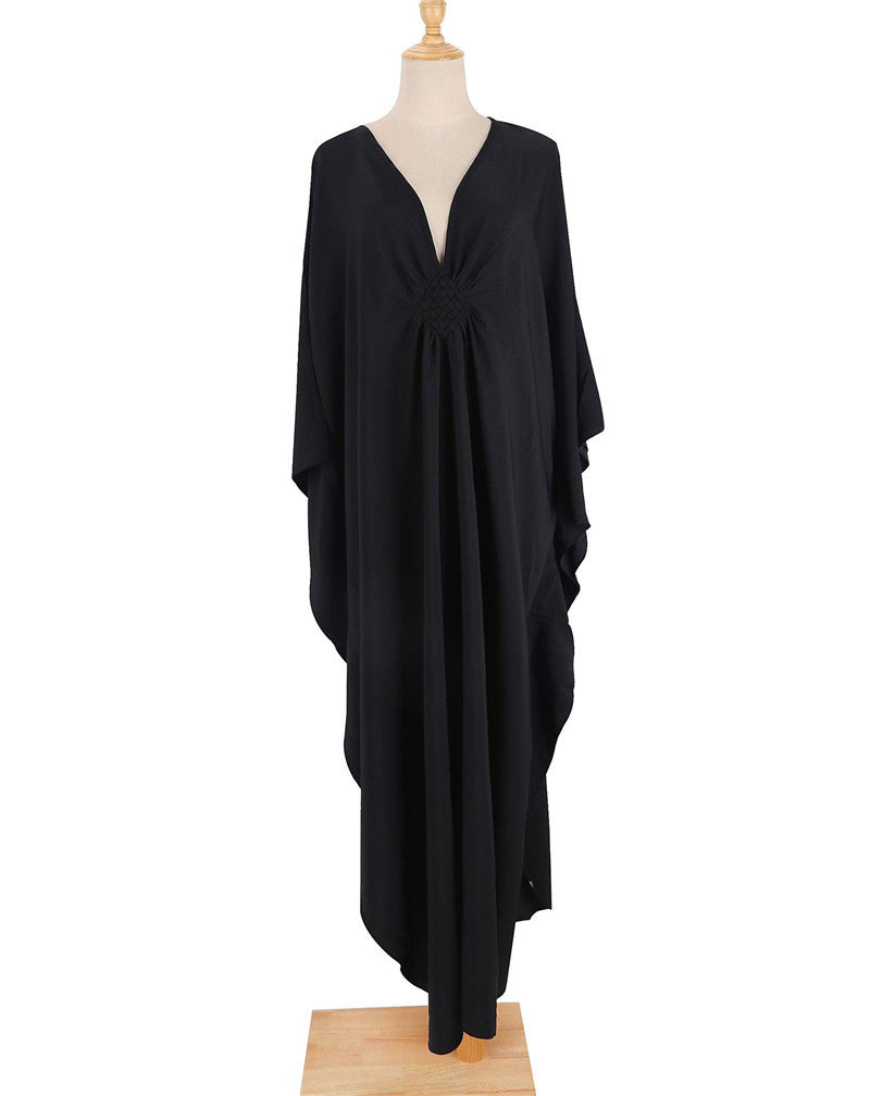 V Neck Maxi Cover Up