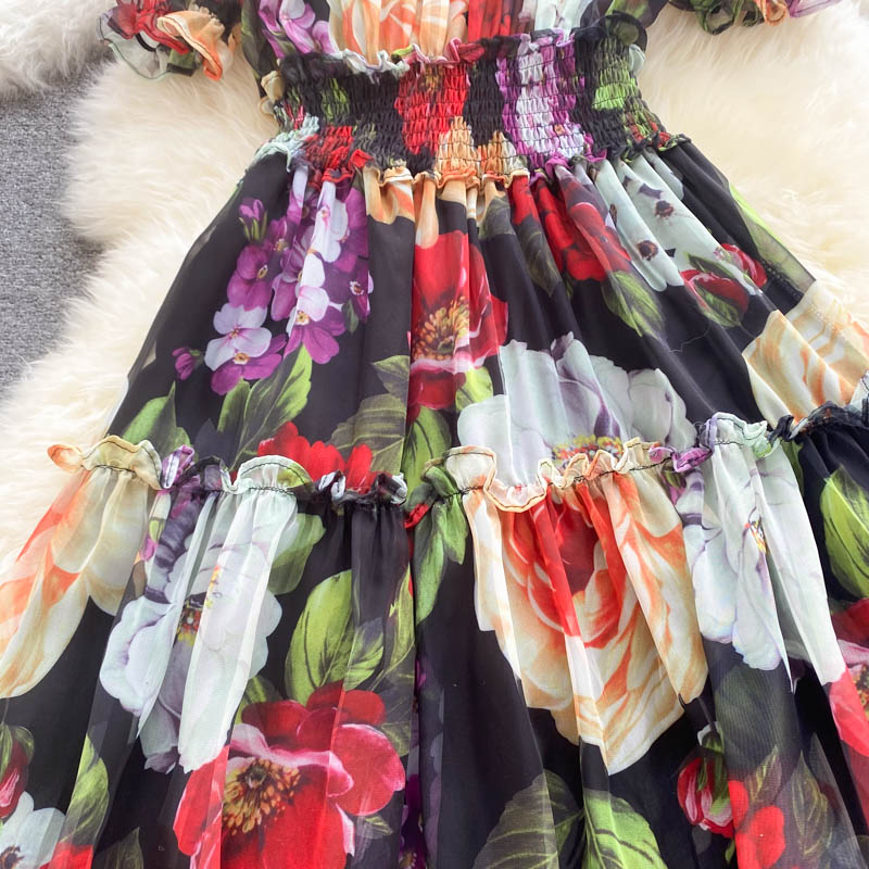 Floral Off The Shoulder Dress