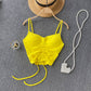 Solid Color Drawstring Camisole
