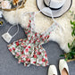 Lace Splicing Floral Top