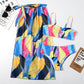 Multicolour Three Pieces Bikini Set