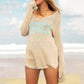 Knit V Neck Cover Up