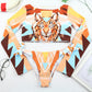 Leopard Print Long Sleeve Bikini Set