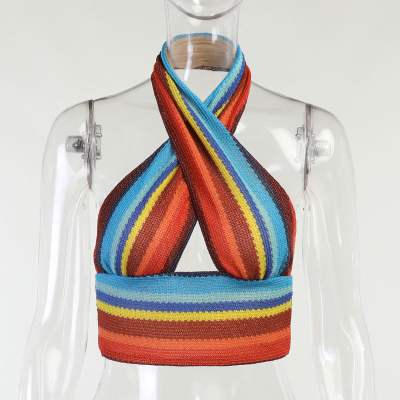 Colorful Cross Top