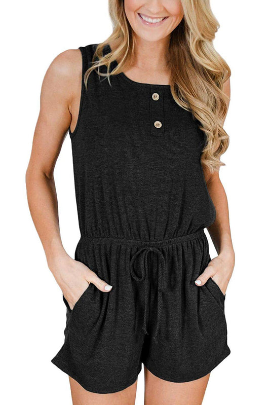 Casual Sleeveless Romper