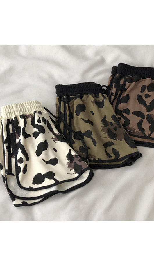 Leopard Print  Shorts