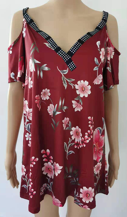 Floral Off The Shoulder Top