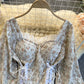 Lace Splicing Floral Top