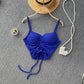 Solid Color Drawstring Camisole