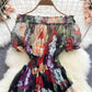 Floral Off The Shoulder Dress