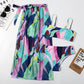 Multicolour Three Pieces Bikini Set