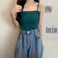 Knit Spaghetti Straps Tops