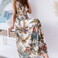 Floral V Neck Dress