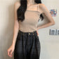 Knit Spaghetti Straps Tops